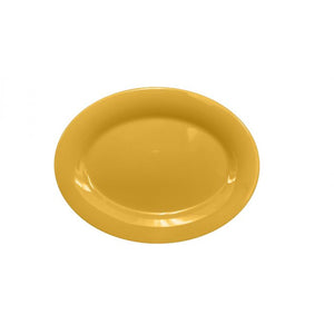 Platón de melamina 9-1/2" x 7-1/4" Yellow