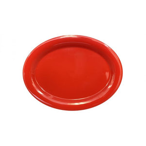 Platón de melamina 13-1/2" x 10-1/2" Pure Red