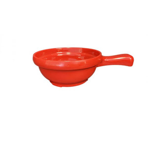 Bowl para sopa con asa de melamina 10 oz 4-1/4" x 6-3/4" x 2" Pure Red