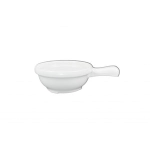 Bowl para sopa con asa de melamina 10 oz 4-1/4" x 6-3/4" x 2" White