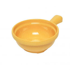 Bowl para sopa con asa de melamina 10 oz 4-1/4" x 6-3/4" x 2" Yellow
