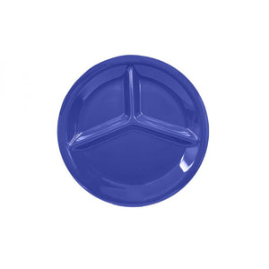 Plato de 3 compartimentos de melamina 10-1/4" Purple