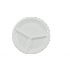 Plato de 3 compartimentos de melamina 10-1/4" White