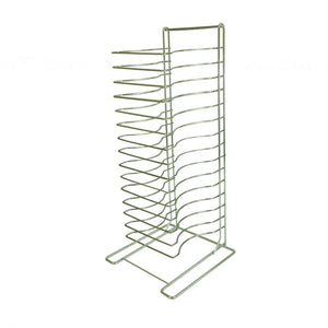 Rack para charolas de pizza 15 niveles cromado soldado