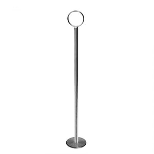 Porta tarjeta de mesa cromado 8"