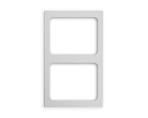 Miramar® resin plantilla para 2 rectangular Miramar contemporáneo alimentos insertos en blanco stone