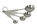 JUEGO DE CUCHARAS MEDIDORAS DE ACERO INOX,INCLUYE 4 MEDIDAS 125ML,60ML,15ML ,5ML