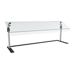 Protector de alimentos 48" ancho móvil ajustable con angled acrylic panel