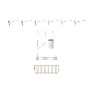 Sistema SmartWall Life Metro a muro acero inoxidable 9.313 x 18.25 x 9.75 pulg