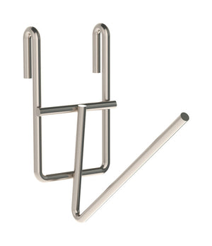 Sistema SmartWall Life Metro a muro acero inoxidable 2.625 x 5.875 x 5.75 pulg