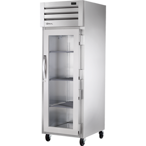 Refrigerador vertical de 27-1/2", 1 puerta, puertas de cristal, batientes