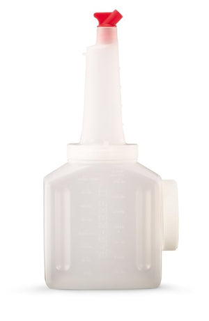 2 qt Traex® Bar Keep II™ almacenamiento container juego con frasco, neck, tapa y 6 assorted colored estándar spouts