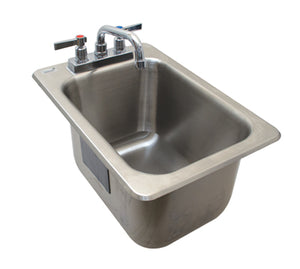 Tarja para bar 13 x 19 pulg drop-in acero inoxidable calibre 20