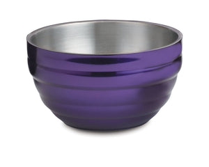 Bowl de servicio de doble pared 6.9 qt redondo color morado