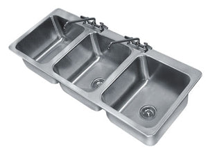 Tarja drop-in 50 pulg acero inoxidable 304 calibre 18
