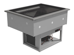 Inserto frío refrigerado 25-1/2 x 32-1/8 corte de instalación pulg drop-in acero inoxidable calibre 18