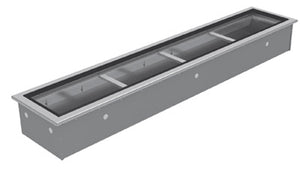 Unidad fría Slim Series con hielo para insertos 92-7/8 x 18-5/8 x 12 pulg drop-in acero inoxidable 304 calibre 18