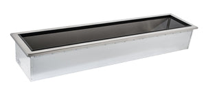 Unidad fría Slim Series con hielo para insertos 71-1/4 x 18-5/8 x 12 pulg drop-in acero inoxidable 304 calibre 18