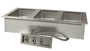 Unidad caliente Slim Series para insertos 68-1/2 x 16-1/2 x 10-3/16 pulg drop-in acero inoxidable 304 calibre 18