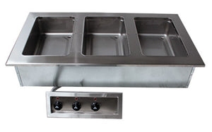 Unidad caliente para insertos 44-1/2 x 24-1/2 x 15-7/16 pulg drop-in acero inoxidable 304 calibre 18