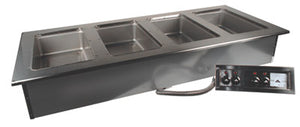 Unidad caliente para insertos 58-1/2 x 24-1/2 x 15-7/16 pulg drop-in acero inoxidable 304 calibre 18