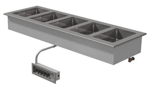 Unidad caliente para insertos 72-1/2 x 24-1/2 x 15-7/16 pulg drop-in acero inoxidable 304 calibre 18