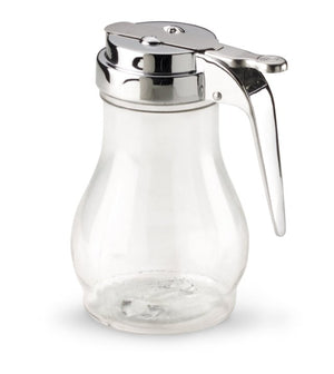 Frasco de servicio de plástico 10 oz con tapa cromada