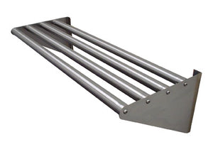 Repisa de drenado a muro 60 x 15 x 8 pulg acero inoxidable calibre 16