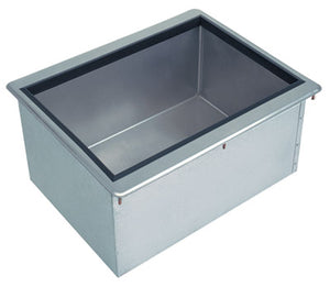 Depósito de hielo 12 x 18 pulg drop-in acero inoxidable calibre 20