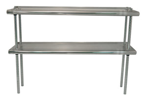 Repisa superior 144 x 12 pulg acero inoxidable 430 calibre 18