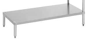 Repisa inferior para mesa de lavavajillas 114 x 24 pulg acero inoxidable calibre 18