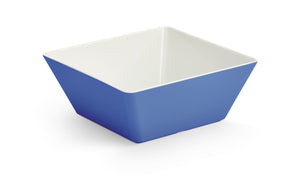Grande cuadrado melamine cubic exhibición bowl en azul