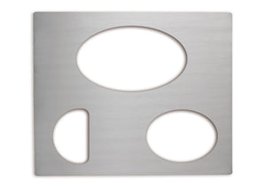 Miramar® plantillas dobles de acero inoxidable - 25.75 x 21.12"
