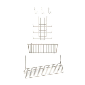Sistema SmartWall Life Metro a muro acero inoxidable 22.125 x 23.5 x 9.5 pulg