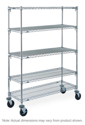 Carro de anaquel Metro Super Adjustable Super Erecta cromado