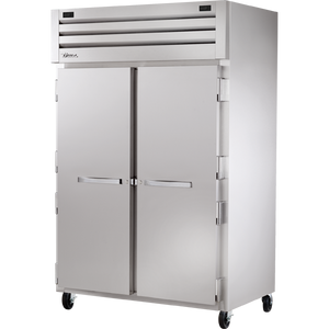 Refrigerador/congelador vertical de doble temperatura de 52-5/8", 2 puertas, puertas sólidas, batientes