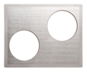 Miramar® plantillas dobles de acero inoxidable - 25.75 x 21.12"