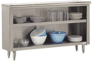 Gabinete para vajilla de acero inoxidable 60 x 18 x 35-1/2 pulg