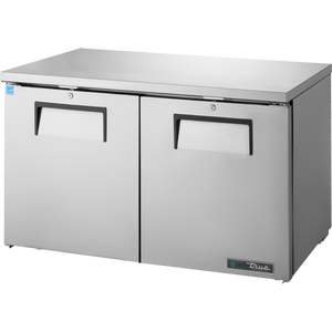 Refrigerador bajo mostrador de 48-3/8", compacto, 2 puertas, puertas sólidas, batientes, 4 repisas