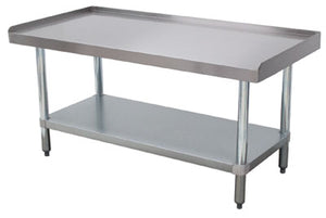Base para equipo 84 x 24 x 25 pulg con cubierta de acero inoxidable calibre 14