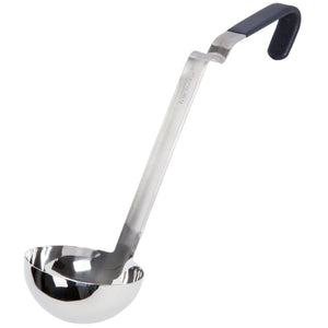 Cucharón 6 oz acero inoxidable con negro Ergo Grip™ Kool-Touch® mango