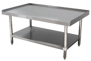 Base para equipo 48 pulg ancho x 24 pulg fondo x 25 pulg alto acero inoxidable 304 calibre 14