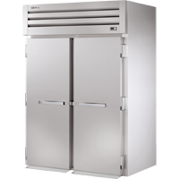 Gabinete calorífico roll-in de 68", 2 puertas, puertas sólidas, batientes