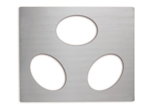 Miramar® plantillas dobles de acero inoxidable - 25.75 x 21.12"