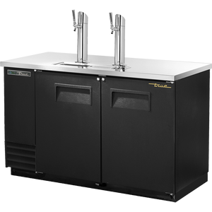 Dispensador de cerveza directo de 58-7/8", 2 puertas, 2 barriles, puertas sólidas