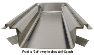 Protector antisalpicaduras para canaleta de piso
