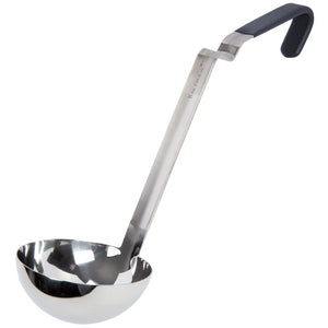 Cucharón 8 oz de una pieza acero inoxidable con negro Ergo Grip™ Kool-Touch® mango