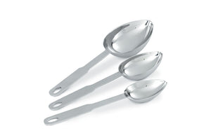 Pala 1/8-taza, 1/4-taza, y 1/2-taza ovalado uso rudo acero inoxidable measuring Juego