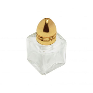 Salero y pimentero cubo dorado de acero inoxidable 2 OZ