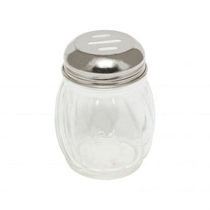 Espolvoreador para queso Swirl ranurada de vidrio 6 OZ